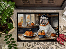 Load image into Gallery viewer, English Bulldog Fall Kitchen Pumpkins Doormat -  18x27 Decorative Floor Mat – Indoor/Outdoor Rug
