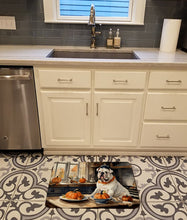 Load image into Gallery viewer, English Bulldog Fall Kitchen Pumpkins Memory Foam Kitchen Mat