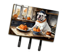 Load image into Gallery viewer, English Bulldog Fall Kitchen Pumpkins Leash or Key Holder
