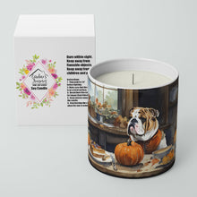 Load image into Gallery viewer, English Bulldog Fall Kitchen Pumpkins Decorative Soy Candle