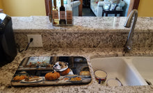 Load image into Gallery viewer, English Bulldog Fall Kitchen Pumpkins Dish Drying Mat