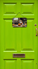Load image into Gallery viewer, English Bulldog Fall Kitchen Pumpkins Wall or Door Hanging Prints