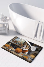 Load image into Gallery viewer, English Bulldog Fall Kitchen Pumpkins Memory Foam Kitchen Mat