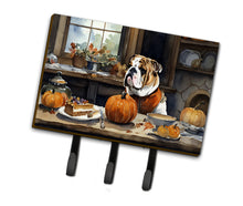 Load image into Gallery viewer, English Bulldog Fall Kitchen Pumpkins Leash or Key Holder