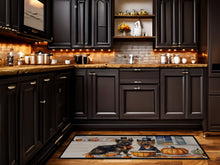 Load image into Gallery viewer, Cairn Terrier Fall Kitchen Pumpkins Runner Mat 28x58