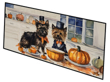 Load image into Gallery viewer, Cairn Terrier Fall Kitchen Pumpkins Runner Mat 28x58