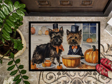 Load image into Gallery viewer, Cairn Terrier Fall Kitchen Pumpkins Doormat - 24x36 Decorative Floor Mat – Indoor/Outdoor Rug with Artistic Flair