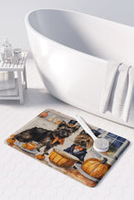 Load image into Gallery viewer, Cairn Terrier Fall Kitchen Pumpkins Memory Foam Kitchen Mat