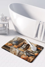 Load image into Gallery viewer, Cavalier Spaniel Fall Kitchen Pumpkins Memory Foam Kitchen Mat
