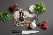 Load image into Gallery viewer, Cavalier Spaniel Fall Kitchen Pumpkins Glass Cutting Boards – Durable, Decorative Kitchen Art Large