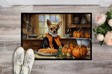 Load image into Gallery viewer, Chihuahua Fall Kitchen Pumpkins Doormat -  18x27 Decorative Floor Mat – Indoor/Outdoor Rug