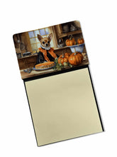 Load image into Gallery viewer, Chihuahua Fall Kitchen Pumpkins Sticky Note Holder- Refiilable Desk Accessory Note Pad