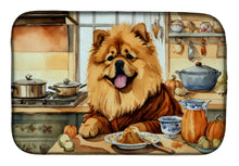 Load image into Gallery viewer, Chow Chow Fall Kitchen Pumpkins Dish Drying Mat