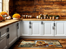 Load image into Gallery viewer, Chow Chow Fall Kitchen Pumpkins Runner Mat 28x58