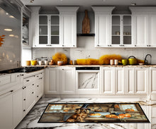Load image into Gallery viewer, Cocker Spaniel Fall Kitchen Pumpkins Runner Mat 28x58