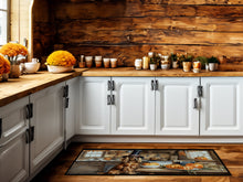 Load image into Gallery viewer, Cocker Spaniel Fall Kitchen Pumpkins Runner Mat 28x58