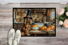 Load image into Gallery viewer, Cocker Spaniel Fall Kitchen Pumpkins Doormat -  18x27 Decorative Floor Mat – Indoor/Outdoor Rug