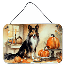 Load image into Gallery viewer, Collie Fall Kitchen Pumpkins Wall or Door Hanging Prints
