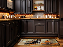 Load image into Gallery viewer, Collie Fall Kitchen Pumpkins Runner Mat 28x58