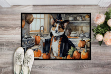 Load image into Gallery viewer, Corgi Fall Kitchen Pumpkins Doormat -  18x27 Decorative Floor Mat – Indoor/Outdoor Rug