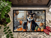 Load image into Gallery viewer, Corgi Fall Kitchen Pumpkins Doormat -  18x27 Decorative Floor Mat – Indoor/Outdoor Rug
