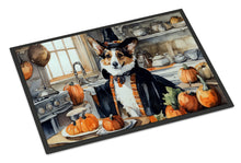 Load image into Gallery viewer, Corgi Fall Kitchen Pumpkins Doormat -  18x27 Decorative Floor Mat – Indoor/Outdoor Rug