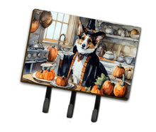 Load image into Gallery viewer, Corgi Fall Kitchen Pumpkins Leash or Key Holder