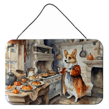 Load image into Gallery viewer, Corgi Fall Kitchen Pumpkins Wall or Door Hanging Prints