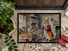 Load image into Gallery viewer, Corgi Fall Kitchen Pumpkins Doormat - 24x36 Decorative Floor Mat – Indoor/Outdoor Rug with Artistic Flair
