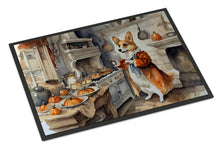 Load image into Gallery viewer, Corgi Fall Kitchen Pumpkins Doormat -  18x27 Decorative Floor Mat – Indoor/Outdoor Rug