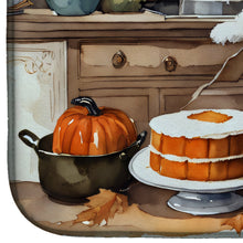 Load image into Gallery viewer, Coton De Tulear Fall Kitchen Pumpkins Dish Drying Mat