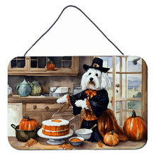Load image into Gallery viewer, Coton De Tulear Fall Kitchen Pumpkins Wall or Door Hanging Prints