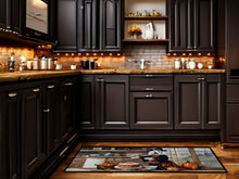 Load image into Gallery viewer, Coton De Tulear Fall Kitchen Pumpkins Runner Mat 28x58