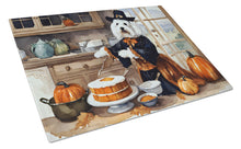 Load image into Gallery viewer, Coton De Tulear Fall Kitchen Pumpkins Glass Cutting Boards – Durable, Decorative Kitchen Art Large