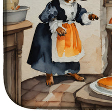 Load image into Gallery viewer, Dachshund Fall Kitchen Pumpkins Dish Drying Mat