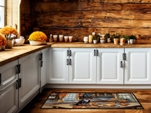 Load image into Gallery viewer, Dachshund Fall Kitchen Pumpkins Runner Mat 28x58