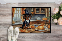 Load image into Gallery viewer, Dachshund Fall Kitchen Pumpkins Doormat -  18x27 Decorative Floor Mat – Indoor/Outdoor Rug