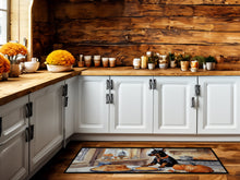 Load image into Gallery viewer, Doberman Pinscher Fall Kitchen Pumpkins Runner Mat 28x58