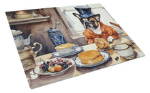 Load image into Gallery viewer, French Bulldog Fall Kitchen Pumpkins Glass Cutting Boards – Durable, Decorative Kitchen Art Large