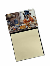 Load image into Gallery viewer, French Bulldog Fall Kitchen Pumpkins Sticky Note Holder- Refiilable Desk Accessory Note Pad