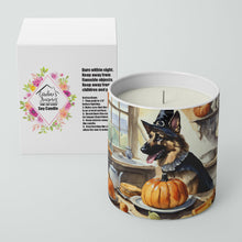 Load image into Gallery viewer, German Shepherd Fall Kitchen Pumpkins Decorative Soy Candle