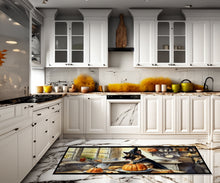 Load image into Gallery viewer, German Shepherd Fall Kitchen Pumpkins Runner Mat 28x58