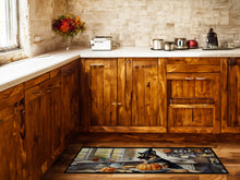 Load image into Gallery viewer, German Shepherd Fall Kitchen Pumpkins Runner Mat 28x58