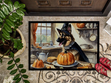 Load image into Gallery viewer, German Shepherd Fall Kitchen Pumpkins Doormat -  18x27 Decorative Floor Mat – Indoor/Outdoor Rug