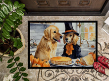 Load image into Gallery viewer, Golden Retriever Fall Kitchen Pumpkins Doormat -  18x27 Decorative Floor Mat – Indoor/Outdoor Rug