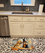 Load image into Gallery viewer, Golden Retriever Fall Kitchen Pumpkins Memory Foam Kitchen Mat