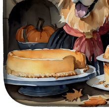 Load image into Gallery viewer, Golden Retriever Fall Kitchen Pumpkins Dish Drying Mat