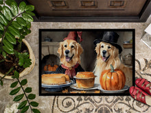 Load image into Gallery viewer, Golden Retriever Fall Kitchen Pumpkins Doormat -  18x27 Decorative Floor Mat – Indoor/Outdoor Rug