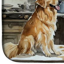 Load image into Gallery viewer, Golden Retriever Fall Kitchen Pumpkins Dish Drying Mat