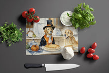 Load image into Gallery viewer, Golden Retriever Fall Kitchen Pumpkins Glass Cutting Boards – Durable, Decorative Kitchen Art Large